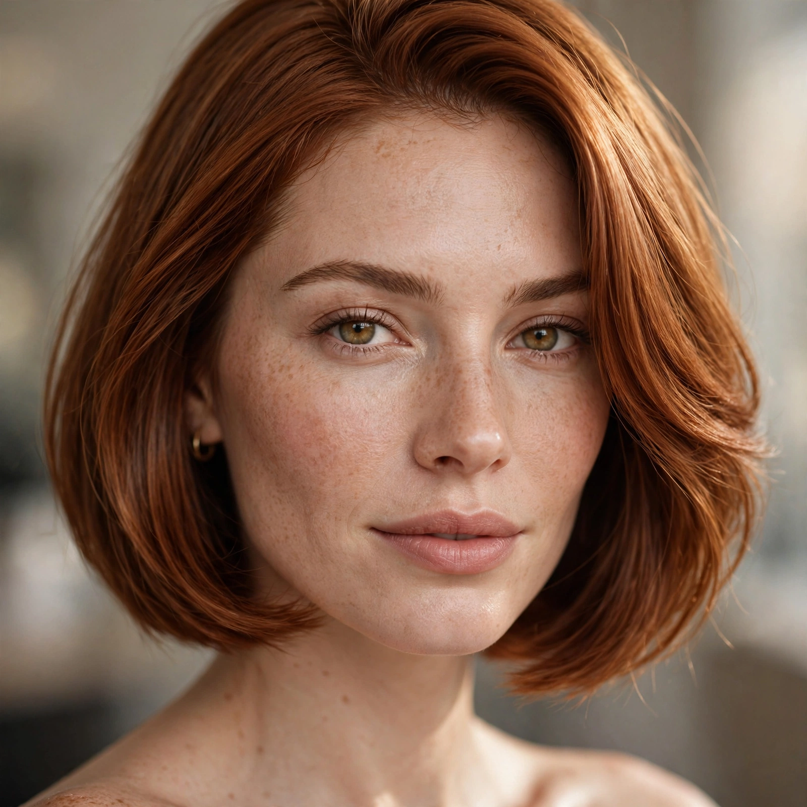Auburn bob haircut