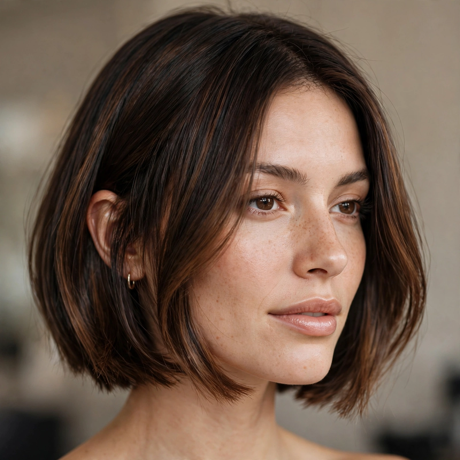 Espresso melt on short bob