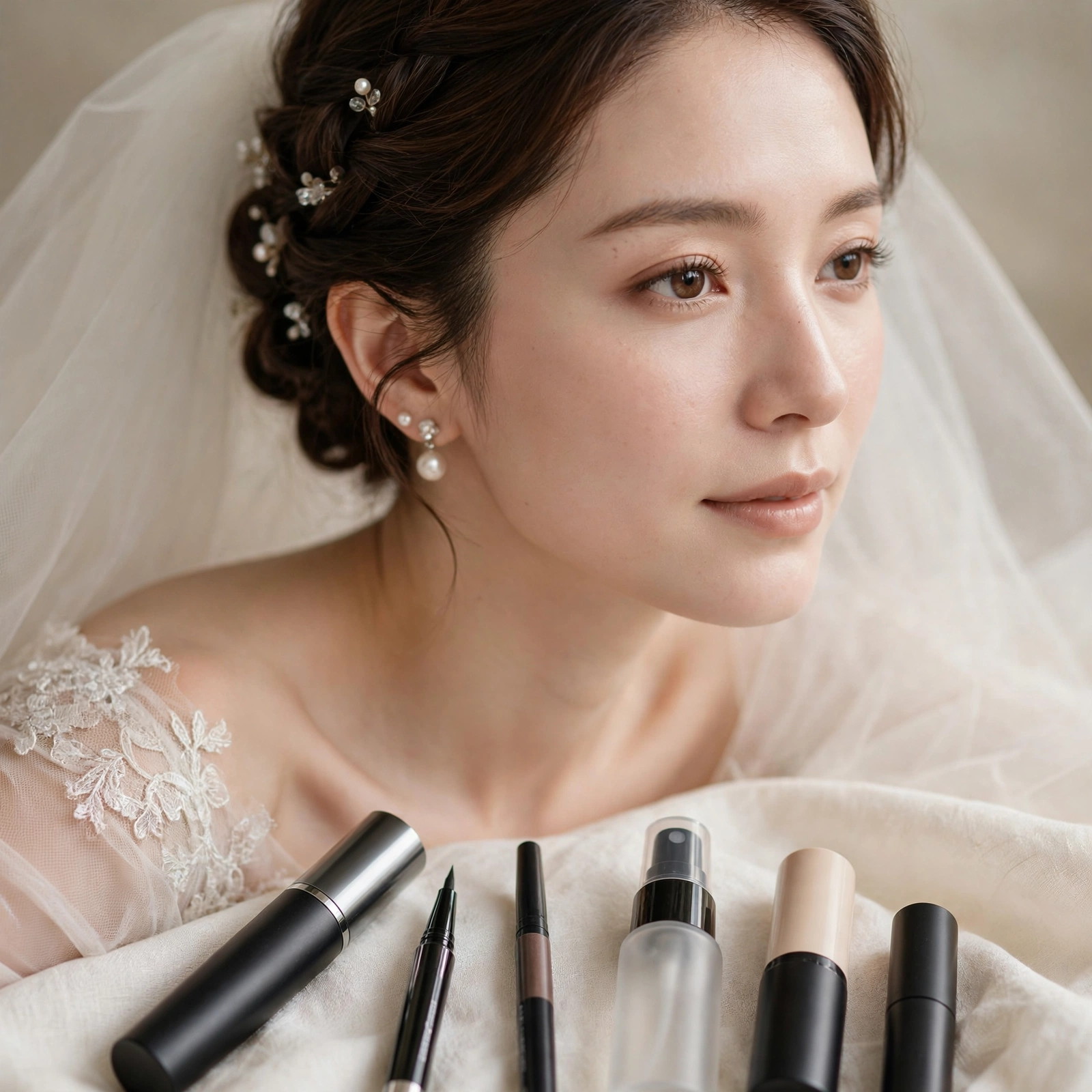 Waterproof bridal makeup products