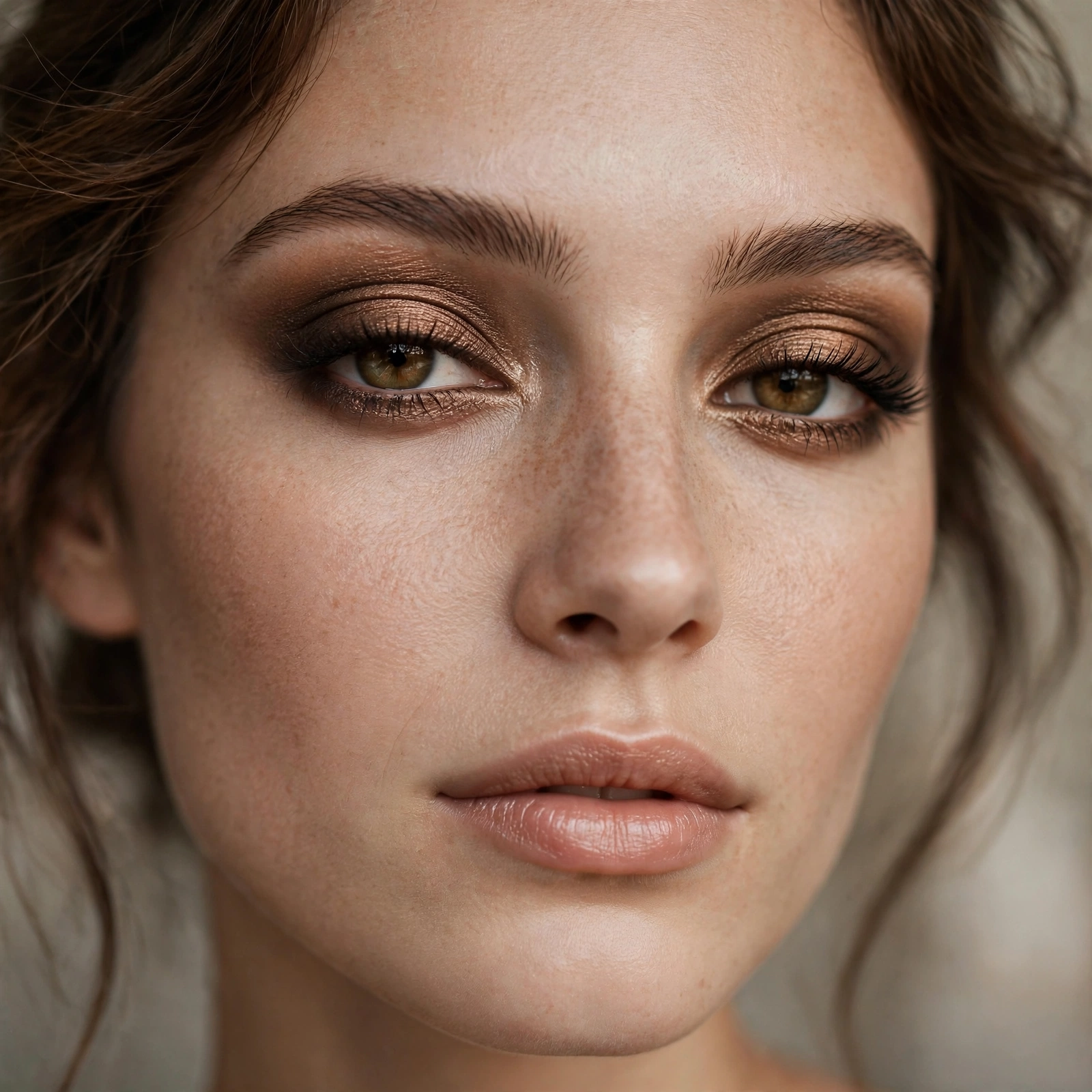 Antique bronze eyeshadow look