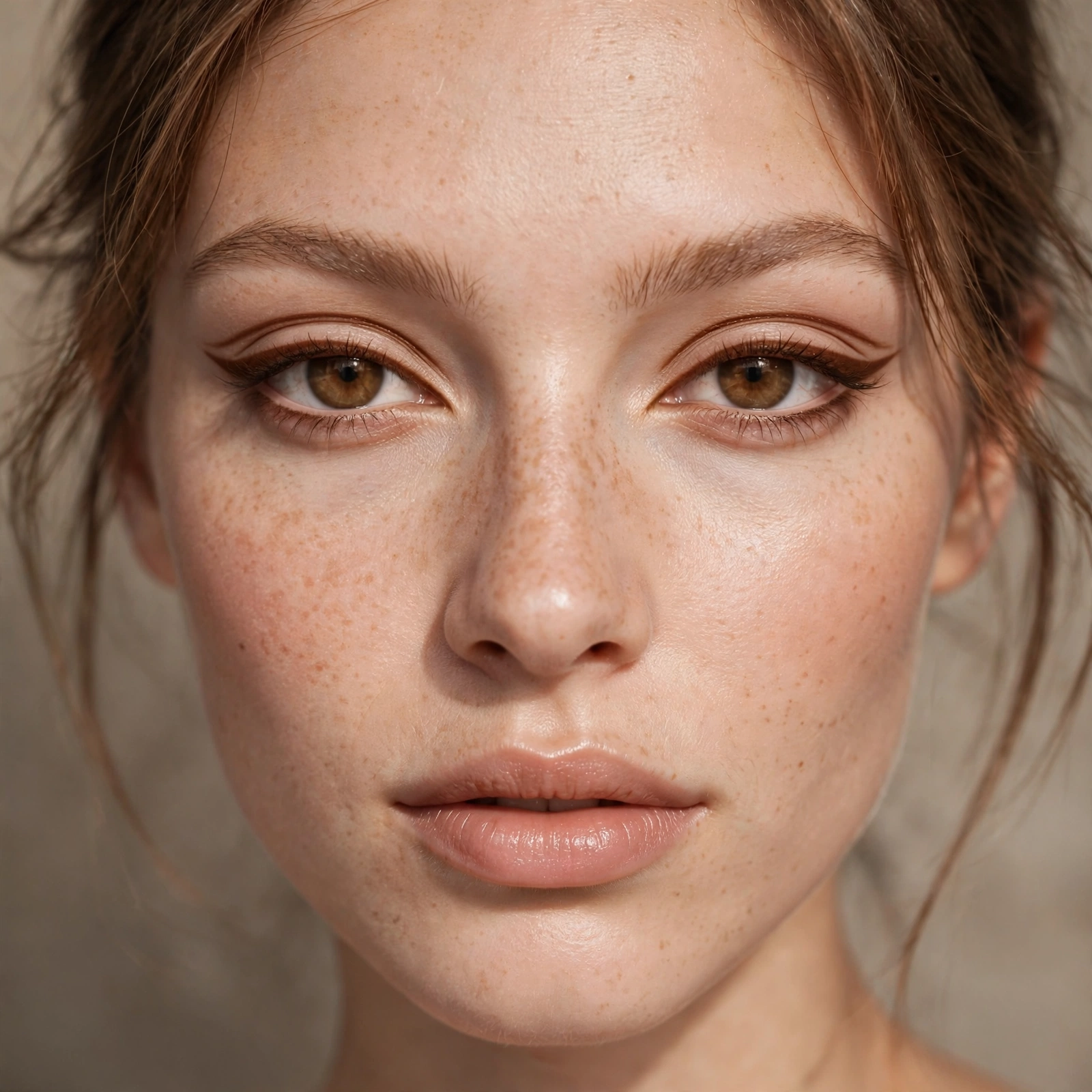 Double brown eyeliner look