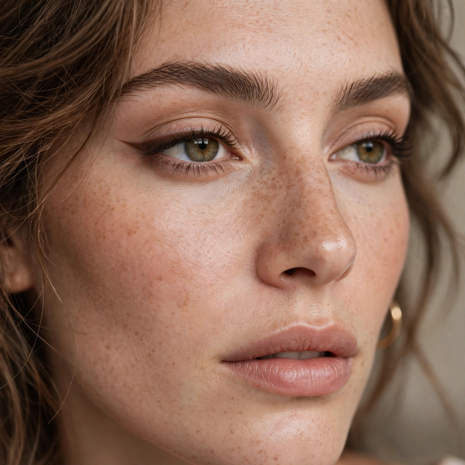 Everyday brown eyeliner natural look