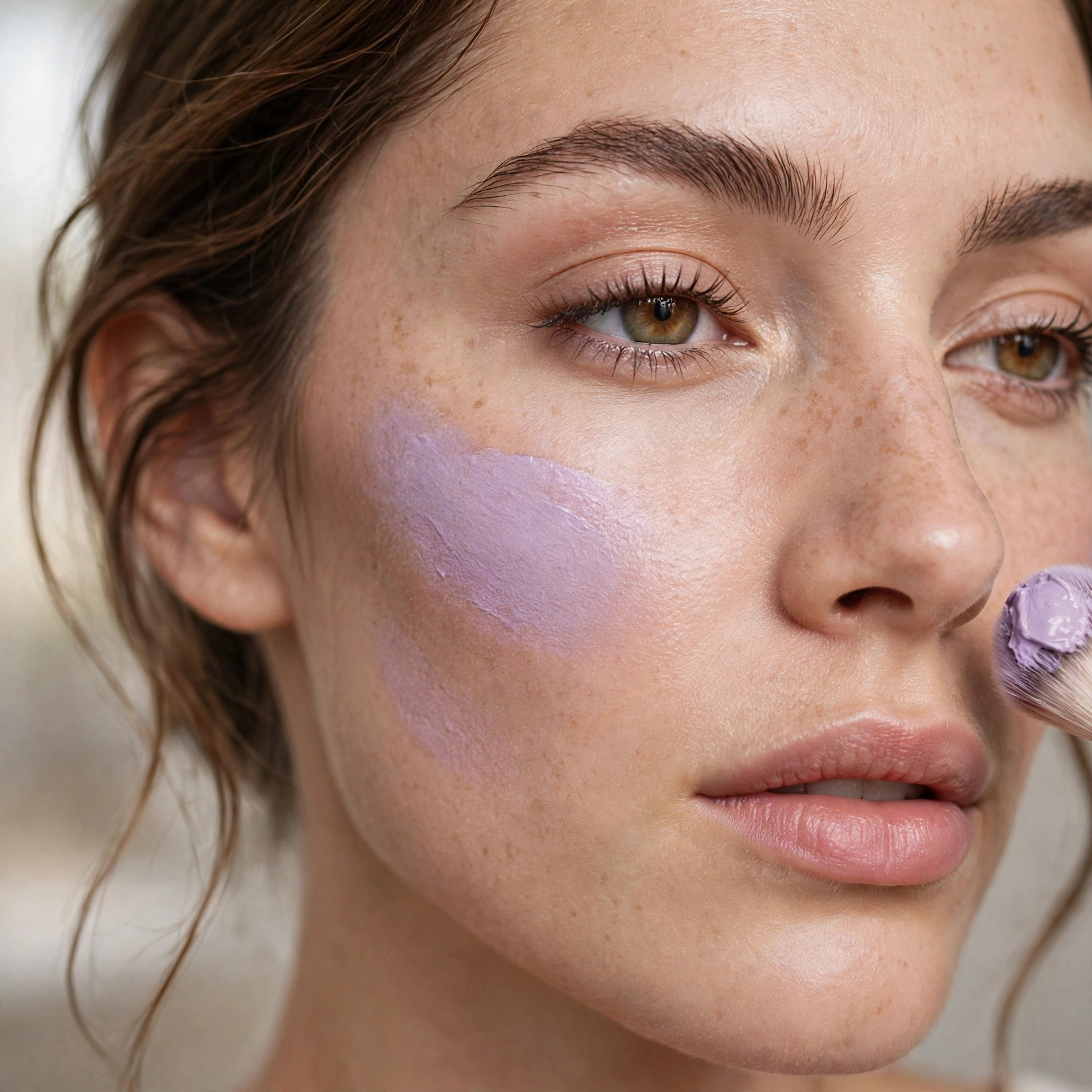 Lavender corrector for sallowness