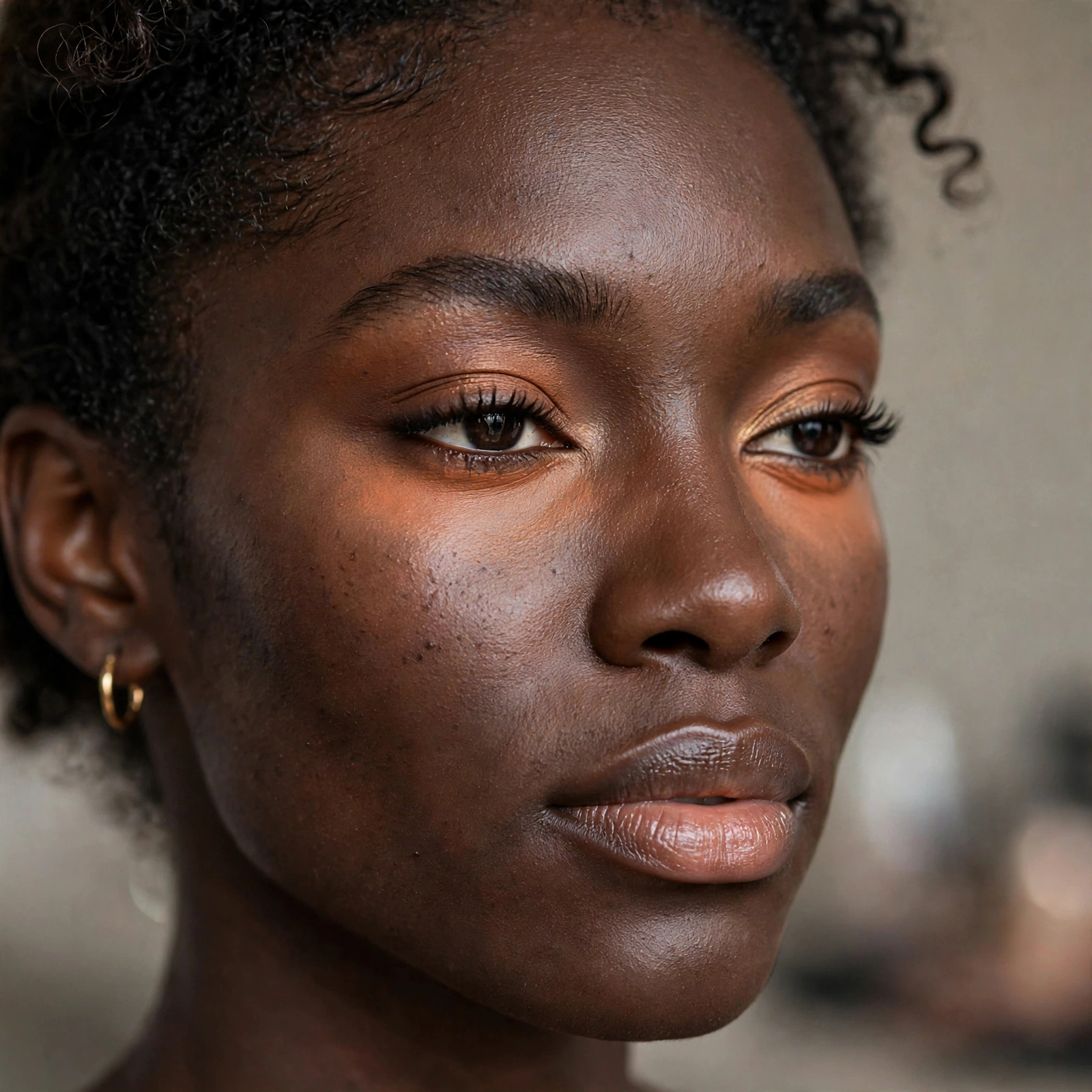Orange corrector for deep skin tones