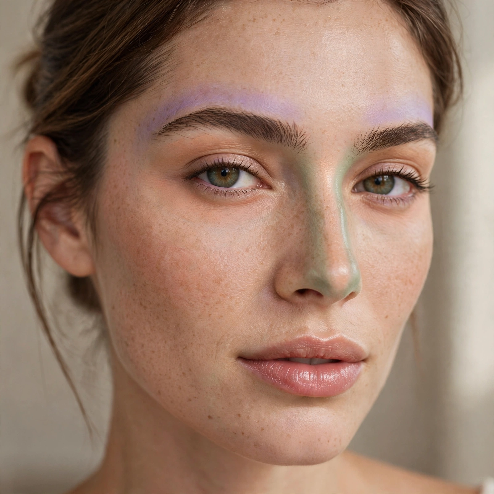 Thin layers of color corrector