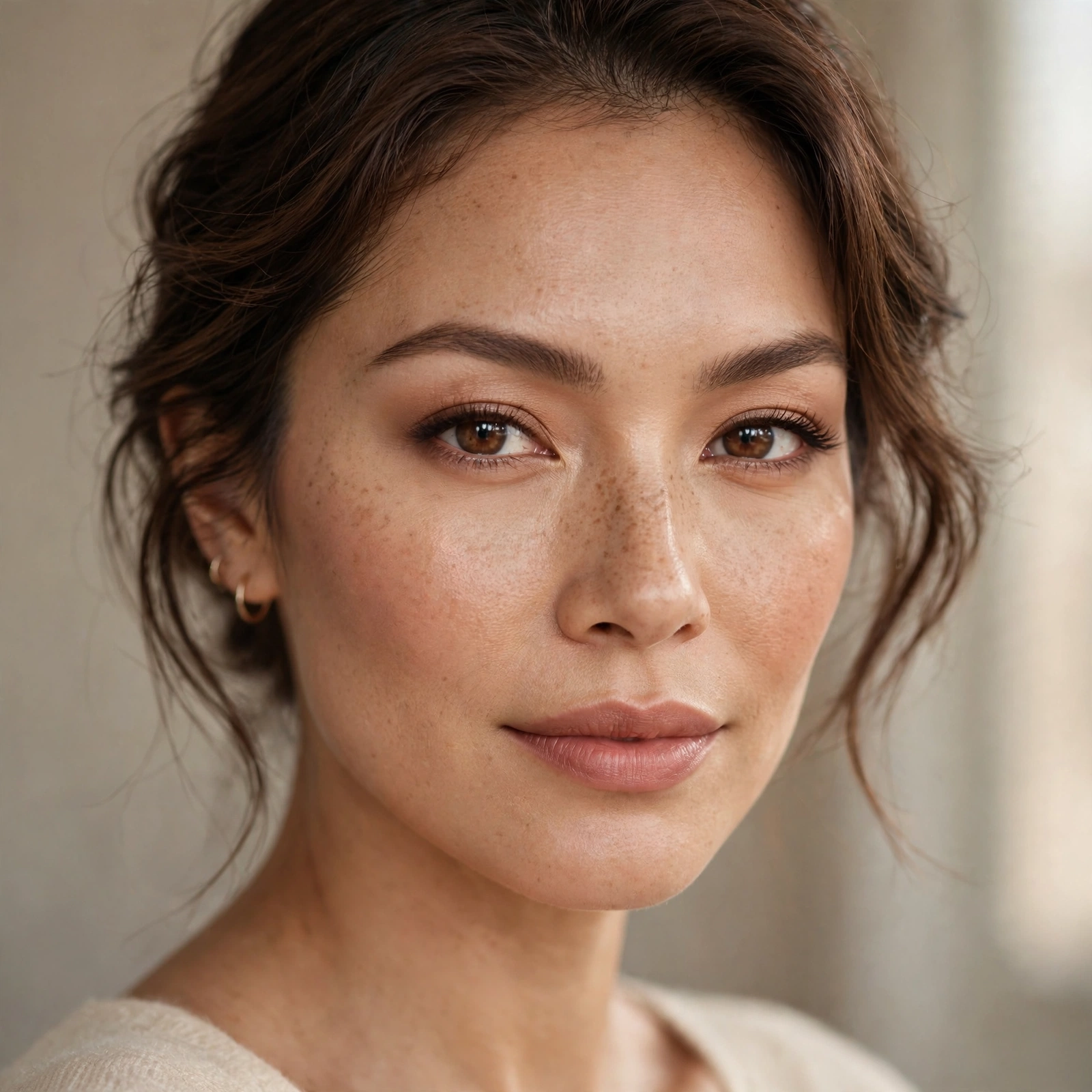 Confident color corrected makeup