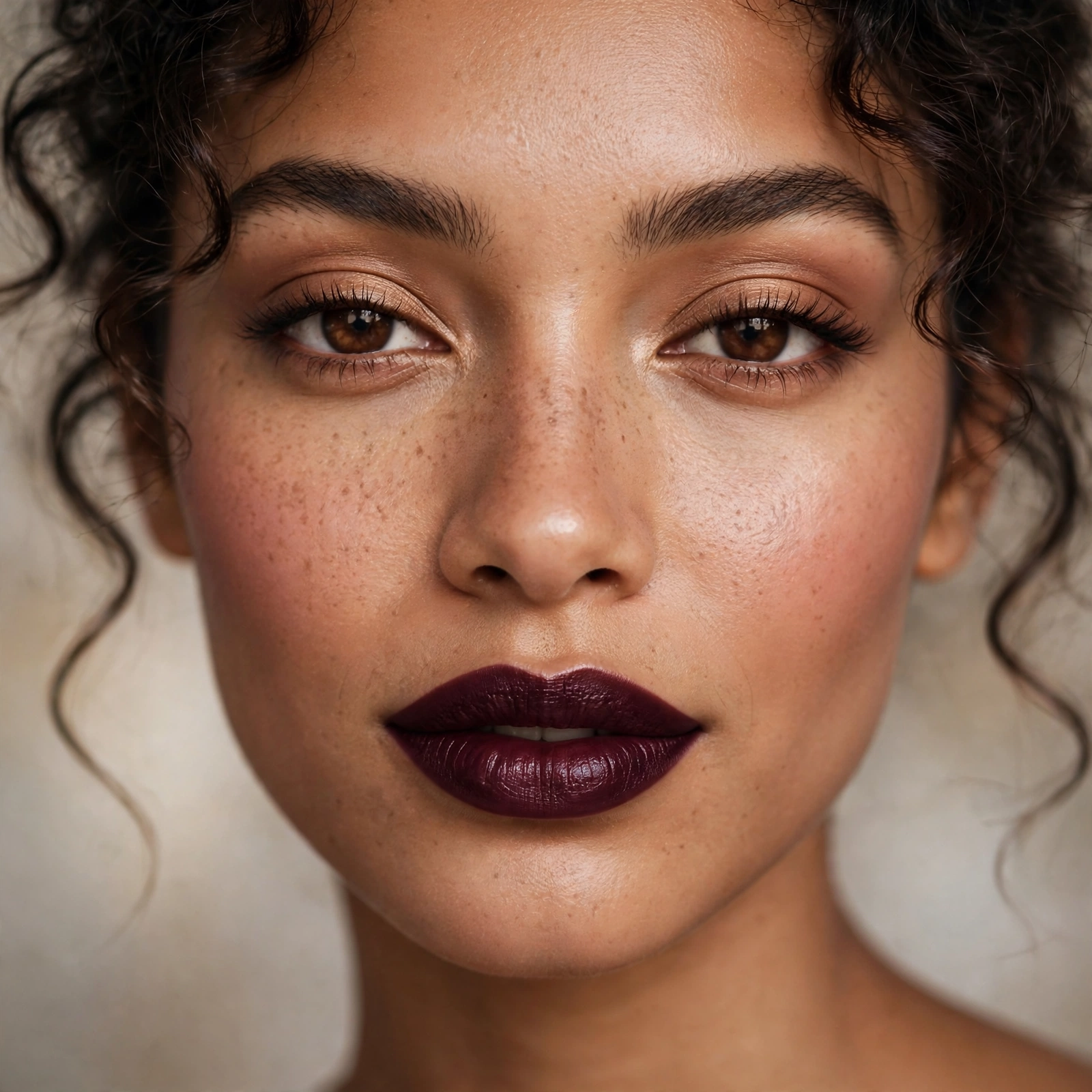 Wine dark elegant lipstick