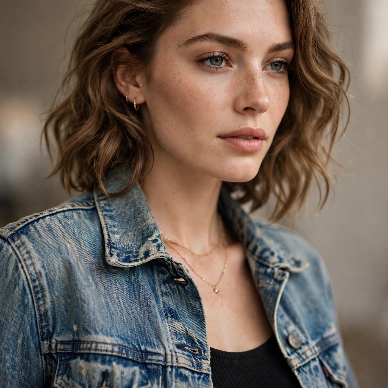 Vintage wash denim jacket