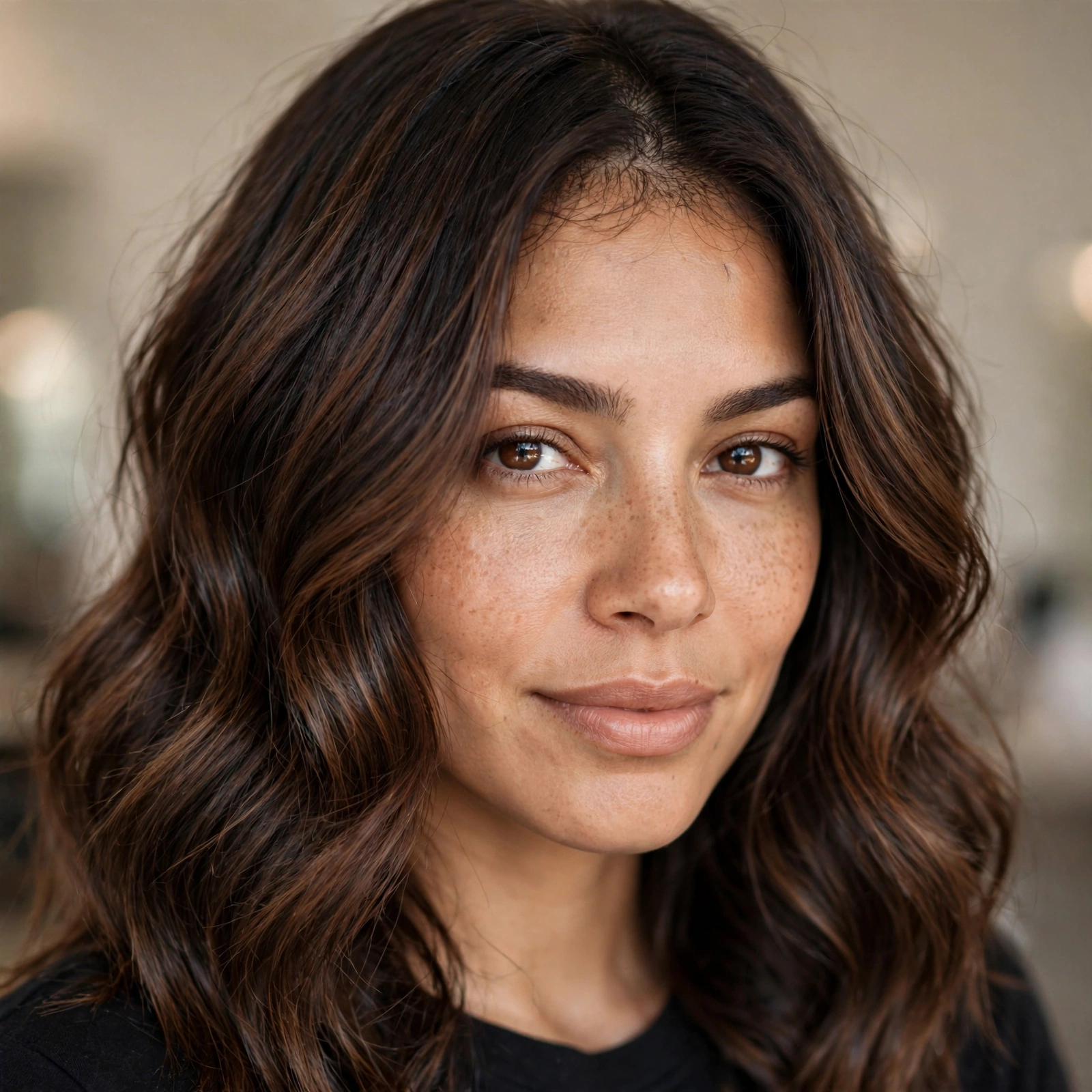 Chocolate espresso root melt hair