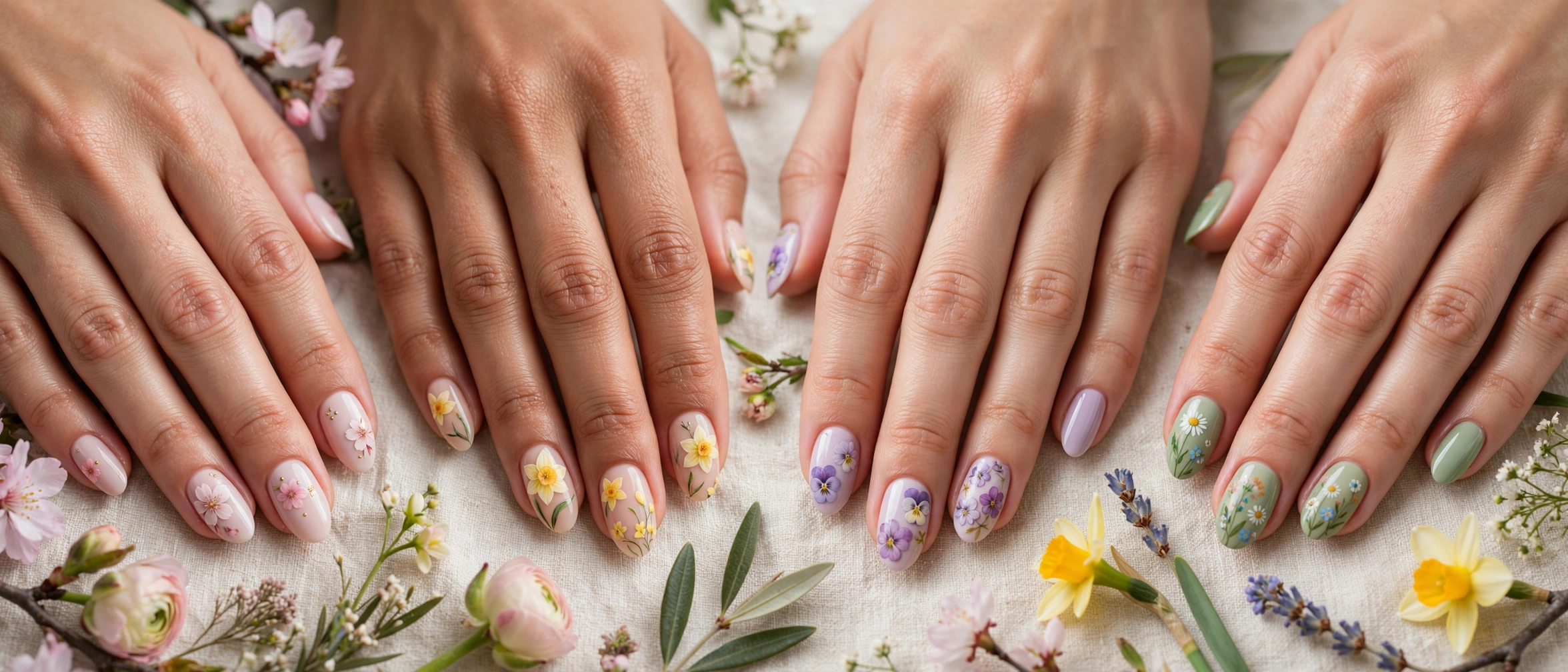 18 Floral Nail Ideas for Spring That Bloom