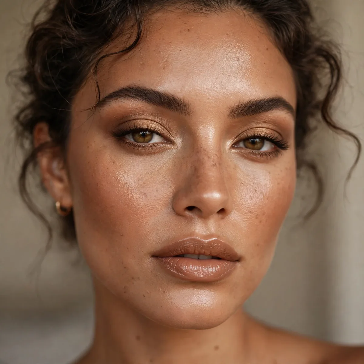 Bronzed skin latte makeup base