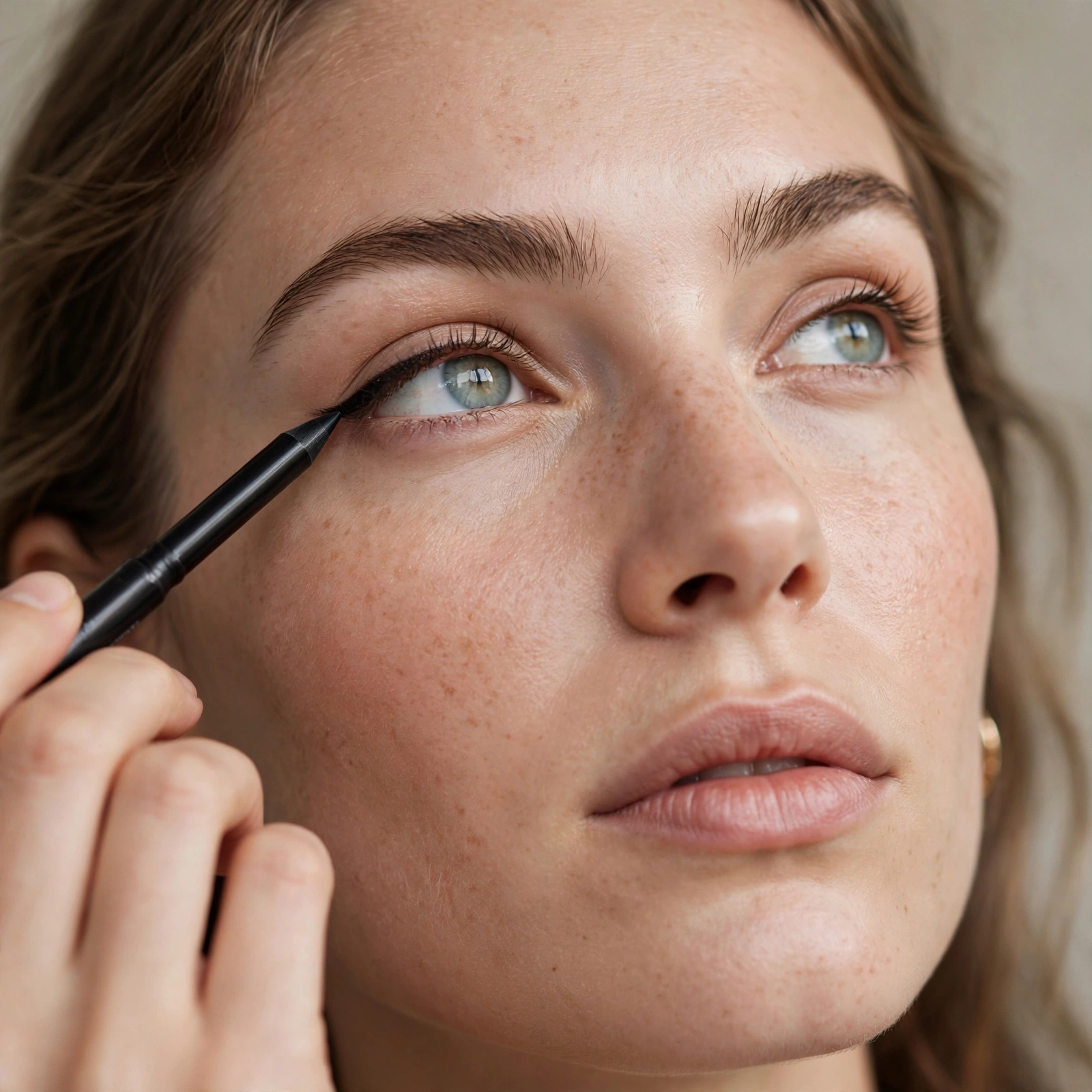 Tightlining before mascara for fullness
