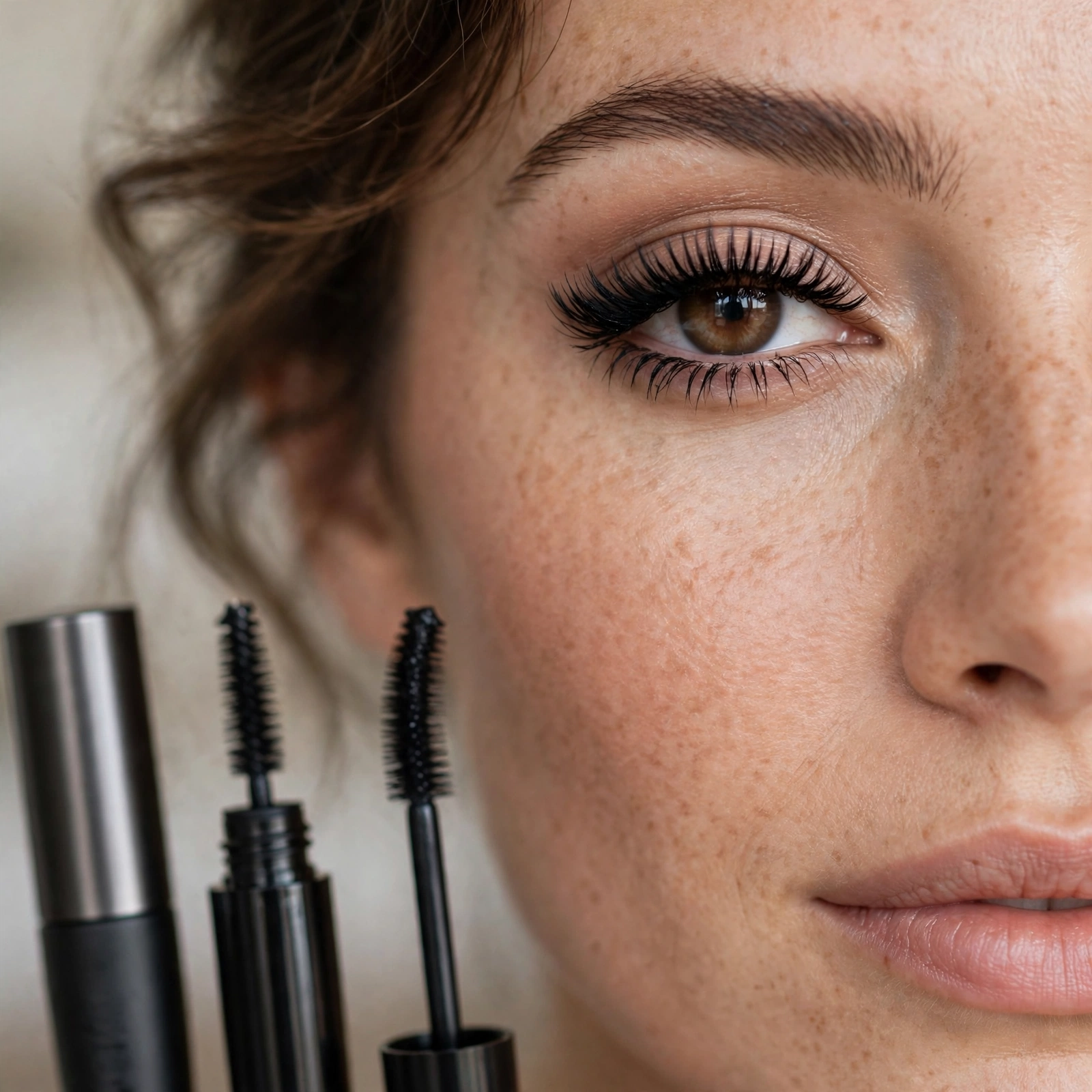Layering different mascara formulas