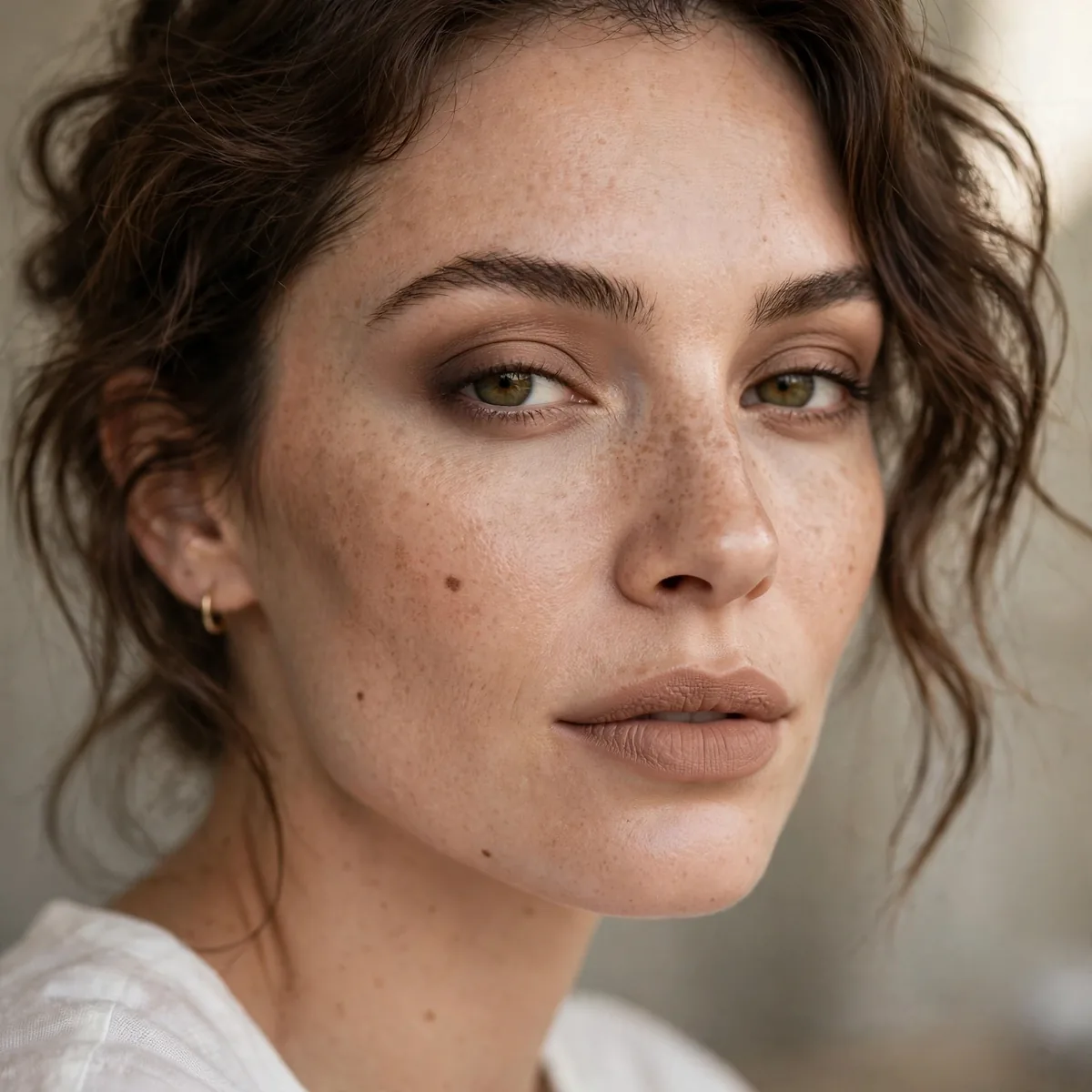 Lived in matte makeup look