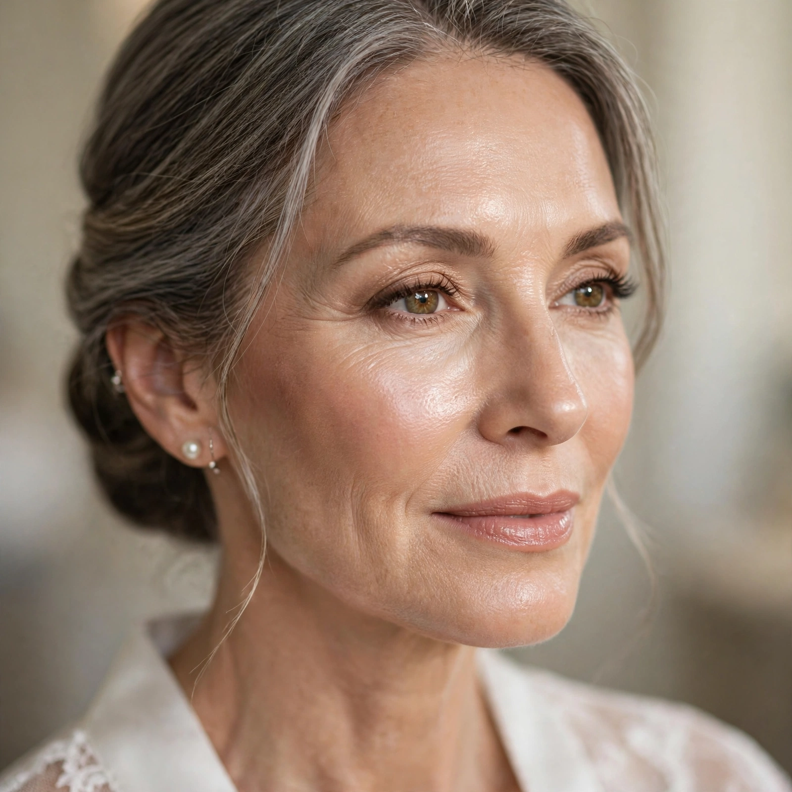 Natural glowing makeup look