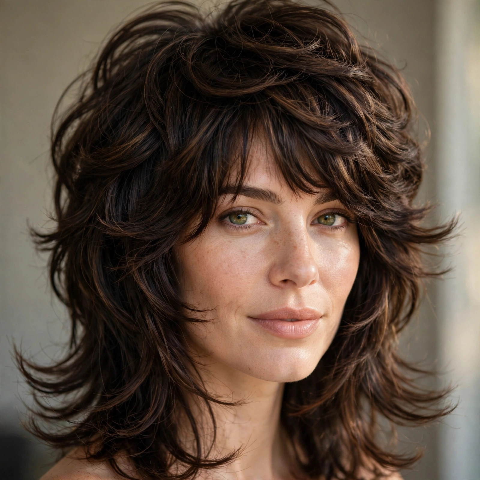 Octopus haircut on thick hair with debulked layers