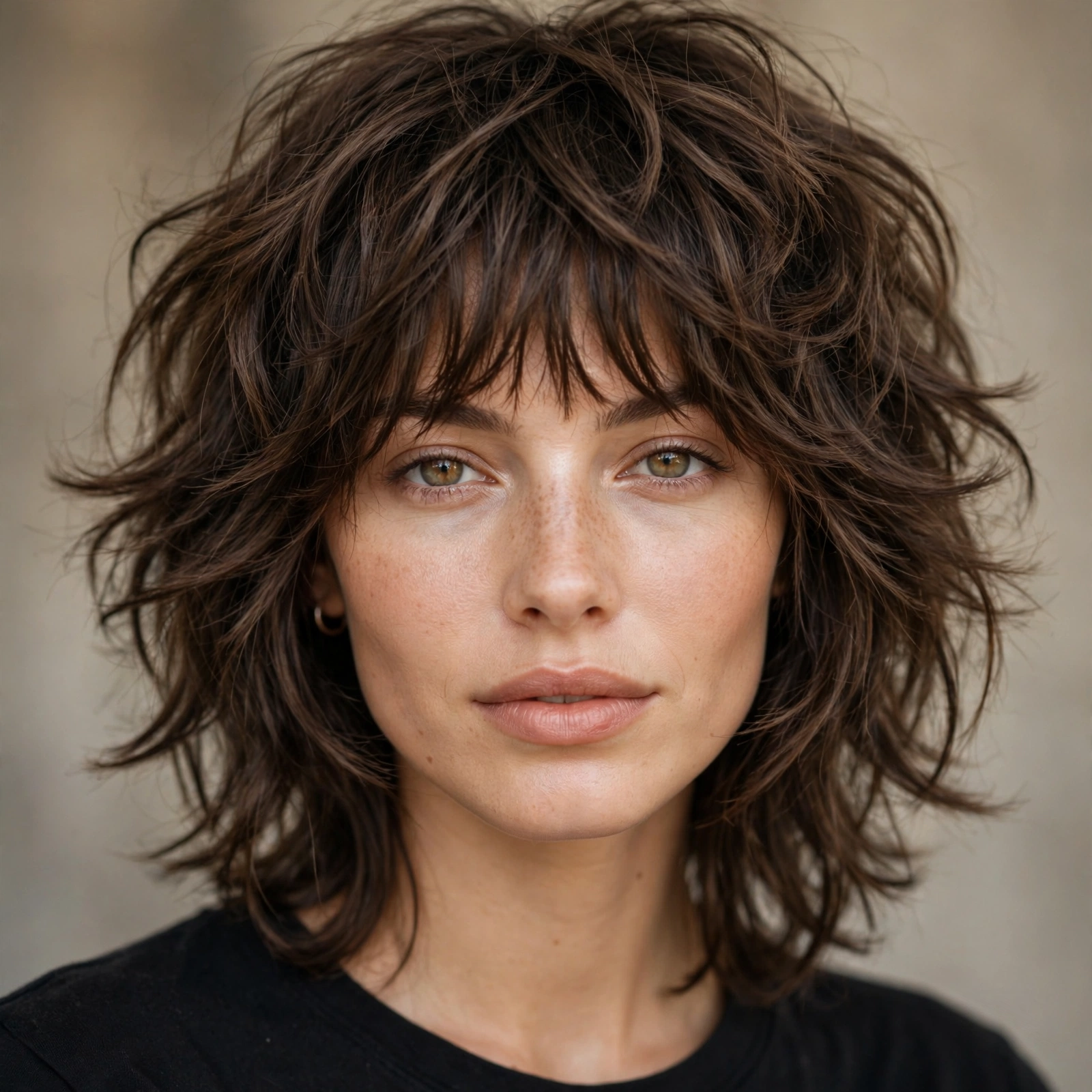 Octopus haircut with shaggy bangs