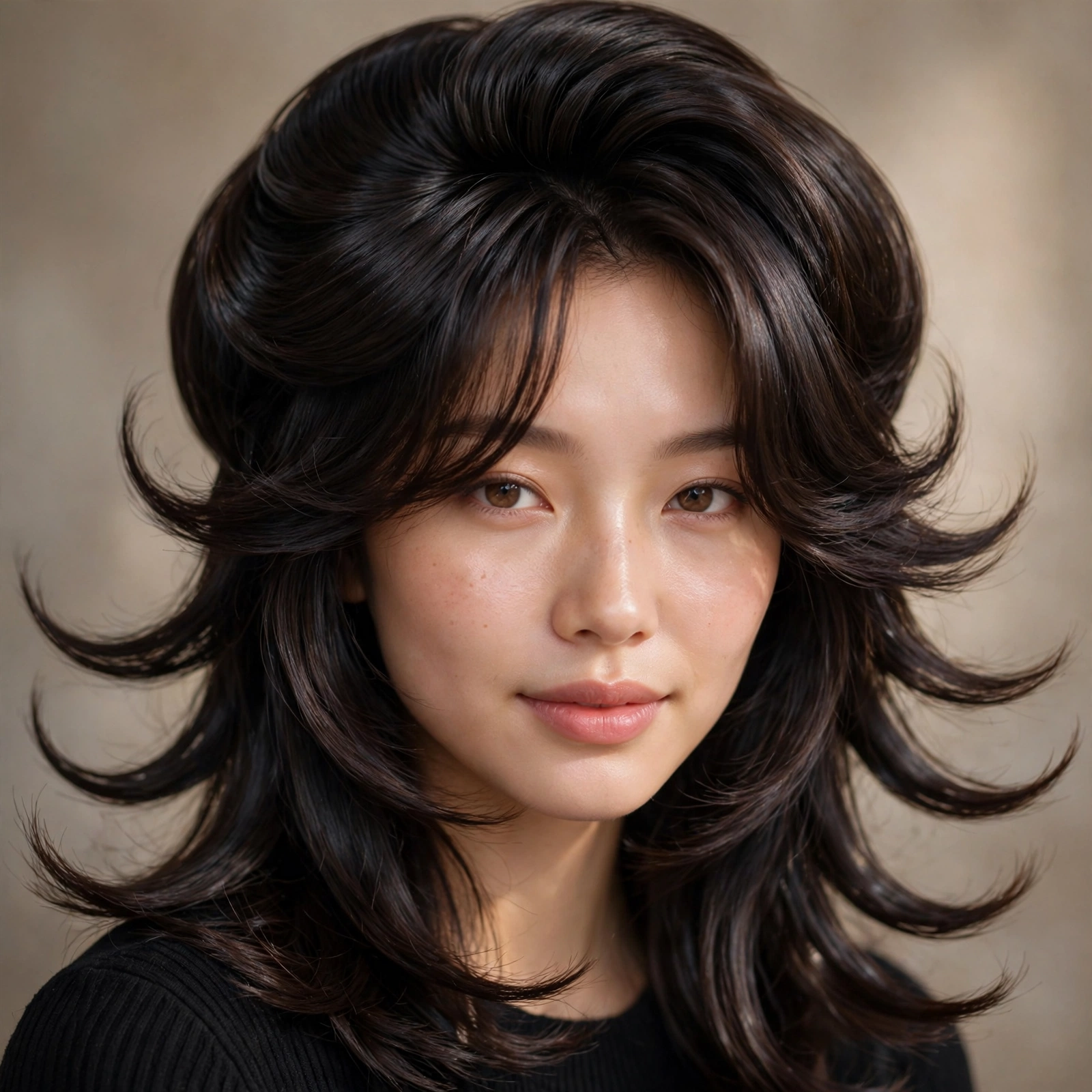 Octopus haircut styled smooth and polished