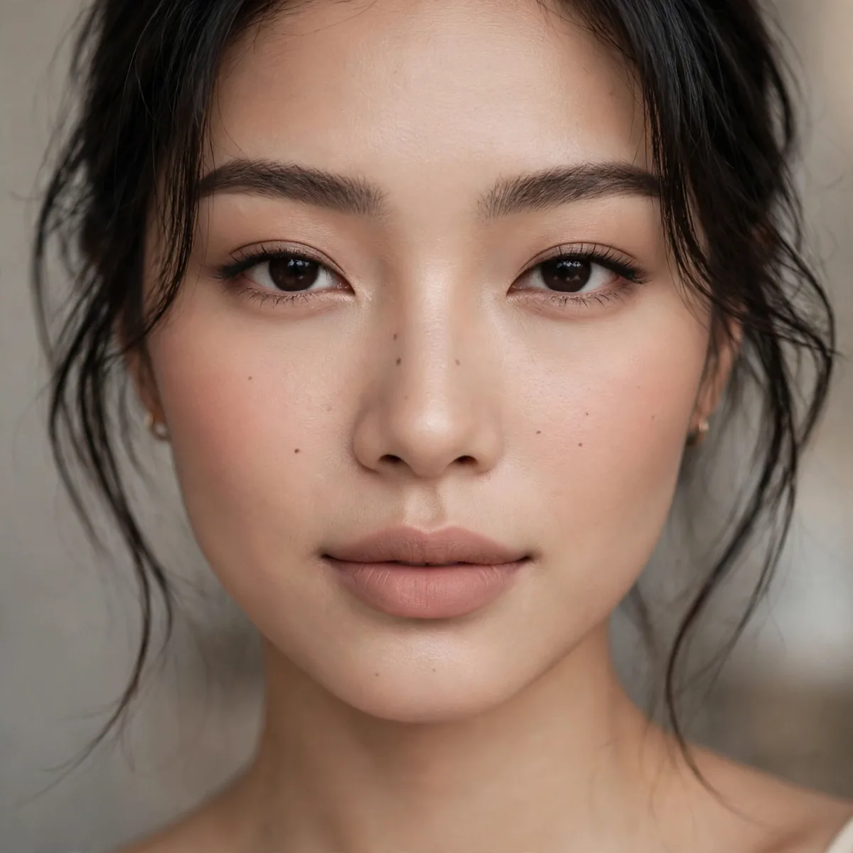 Satin matte complexion makeup