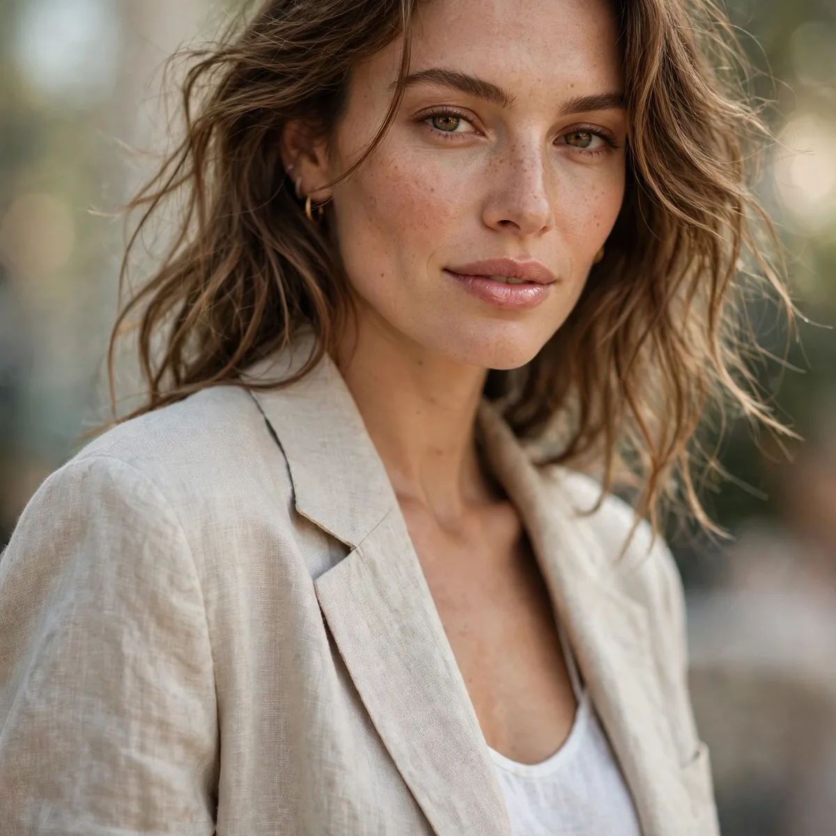Linen oversized blazer summer outfit