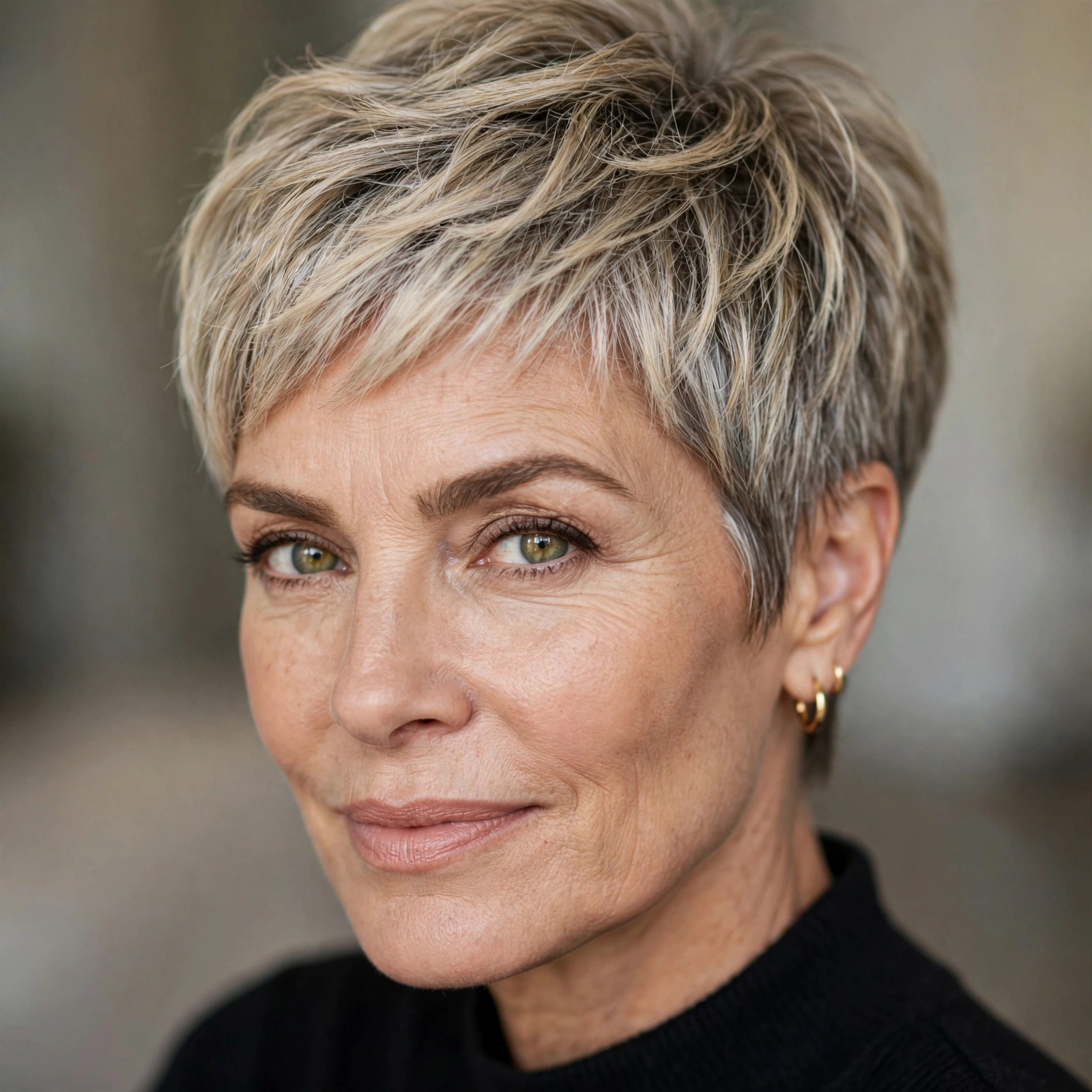 Classic textured pixie haircut