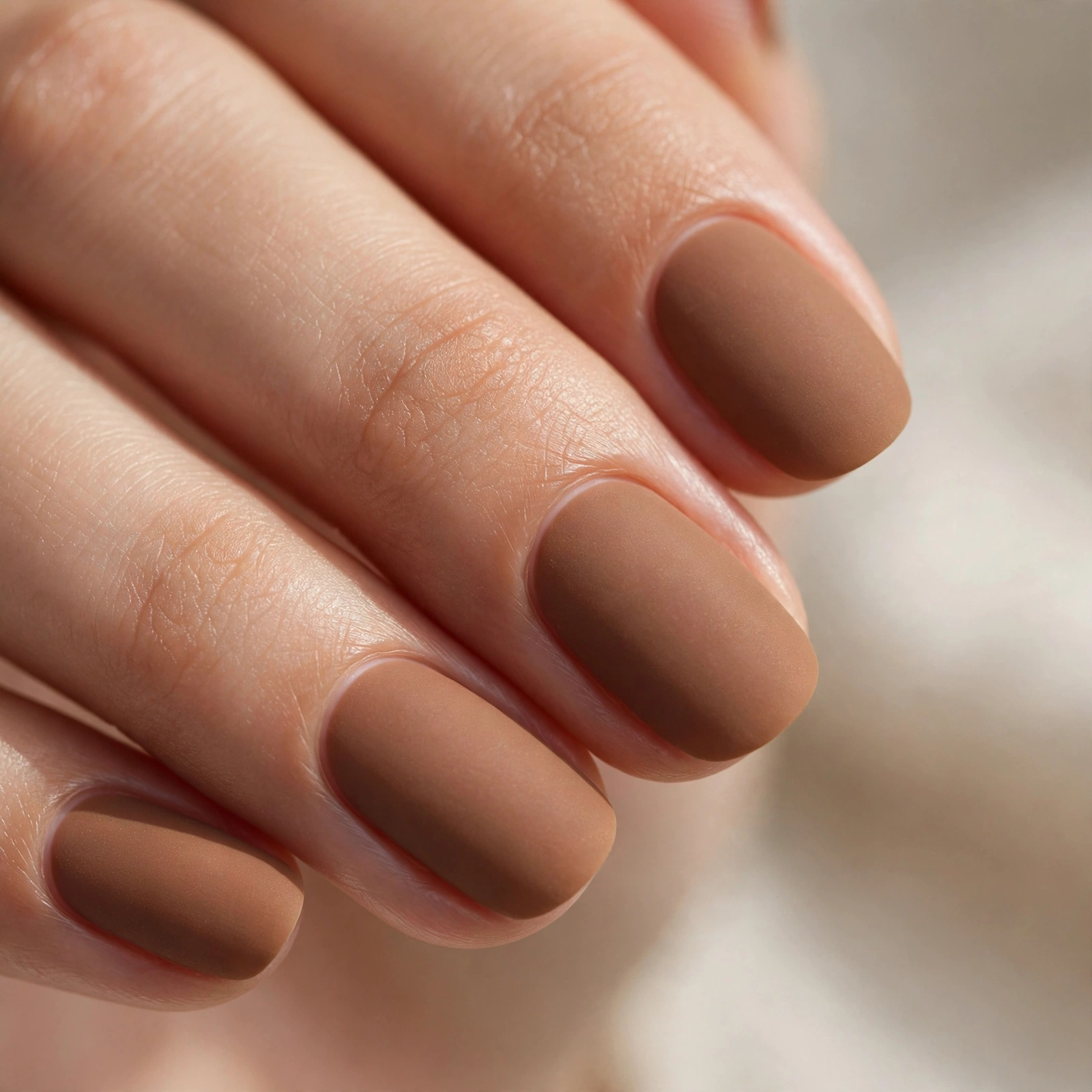 Matte nutmeg spice nail polish