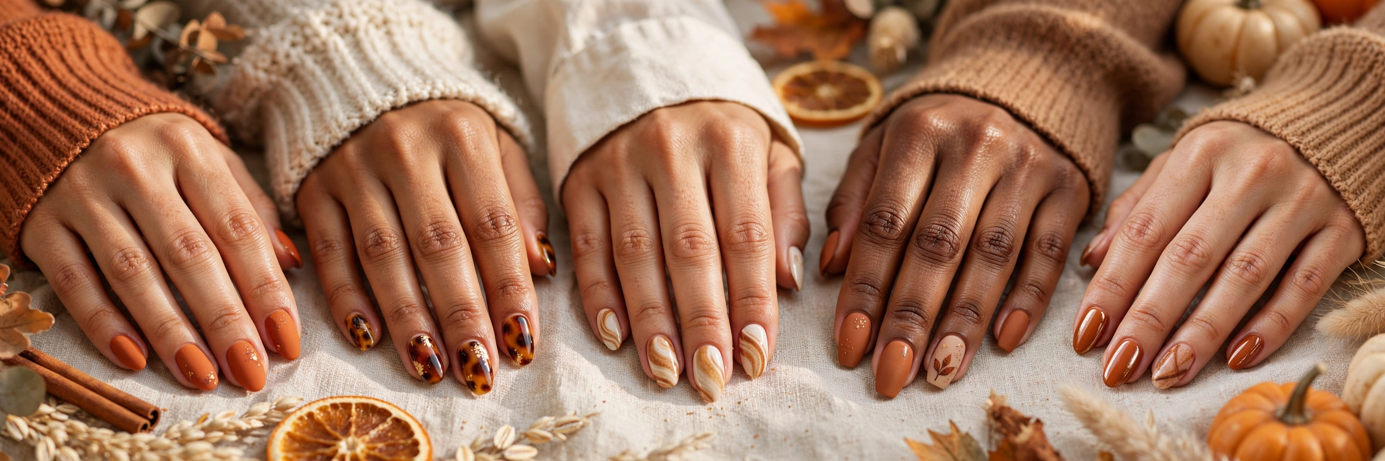 18 Pumpkin Spice Nail Ideas for Fall Obsessives