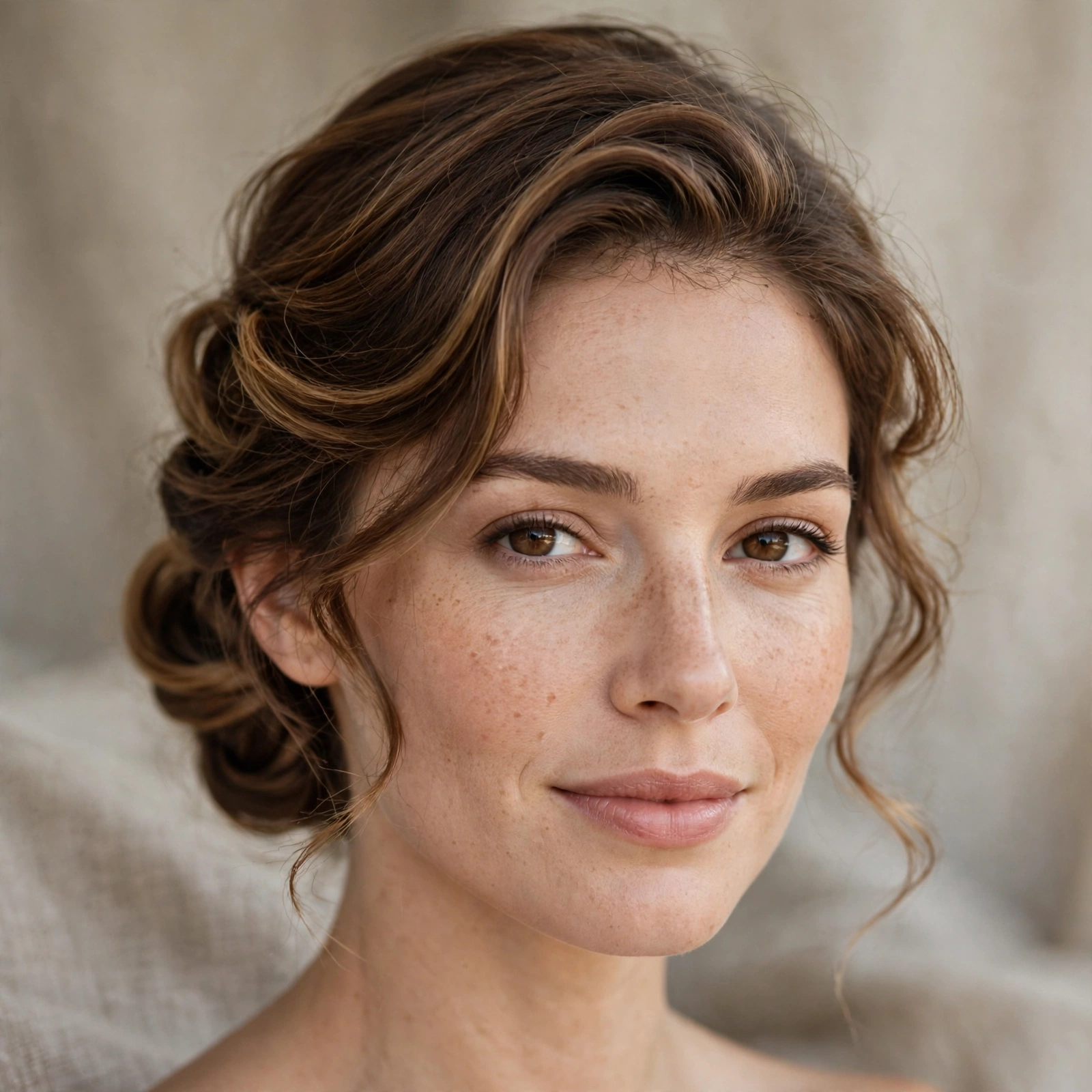 Soft Gibson tuck updo