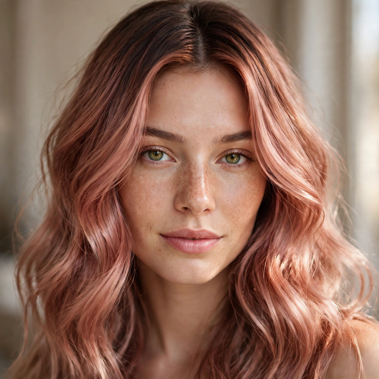 Rose gold root melt