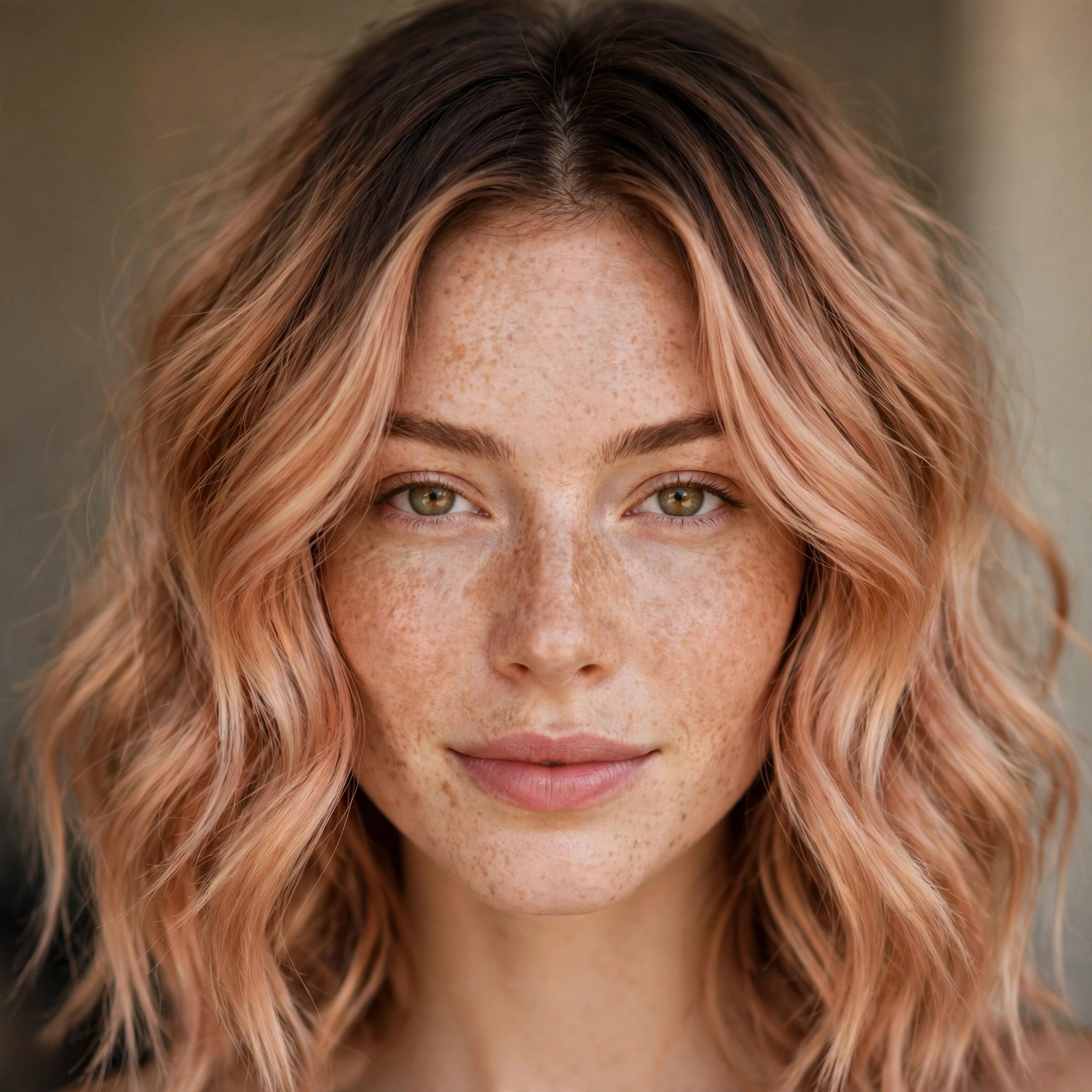 Strawberry blonde root melt