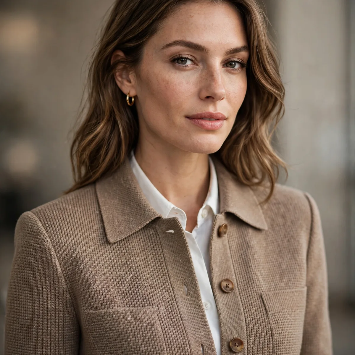 Structured cardigan for office
